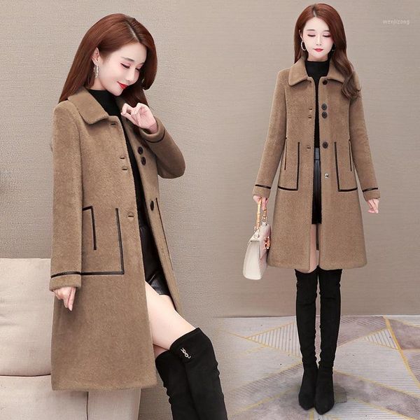 mom fashion short coat winter 2021 new women's middle and long temperament gold coat1, Black
mom fashion short coat winter 2021 new women's middle and long temperament gold coat1, Black