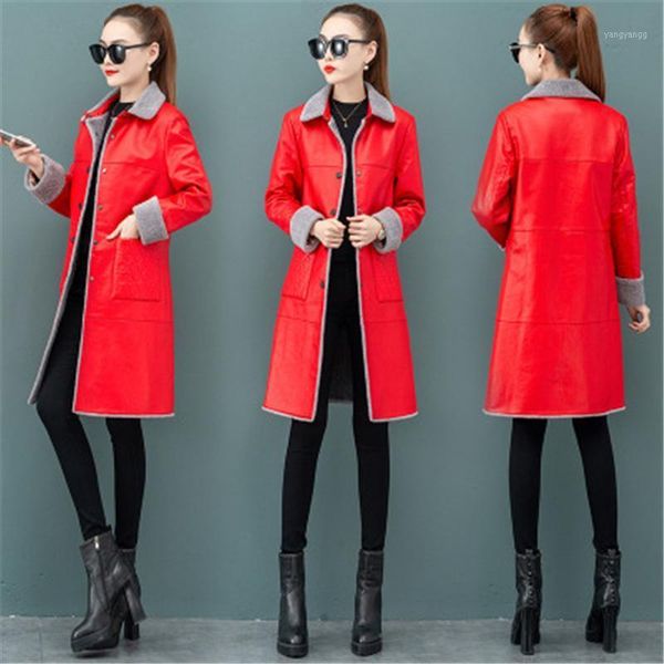 mid-length fur coat women's 2021 autumn winter fashion new style fur one plus velvet thick warmth pu leather coat 1071, Black
mid-length fur coat women's 2021 autumn winter fashion new style fur one plus velvet thick warmth pu leather coat 1071, Black