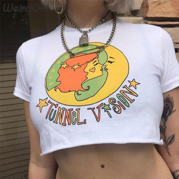 women cartoon print t shirts fashion casual femme tees o neck short sleeve girl loose crop female summer new, White
women cartoon print t shirts fashion casual femme tees o neck short sleeve girl loose crop female summer new, White