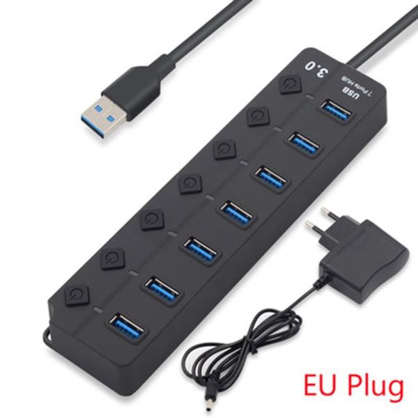 usb hub 3.0 high speed 4 / 7 port usb 3.0 hub splitter on/off switch with power adapter for lappc
usb hub 3.0 high speed 4 / 7 port usb 3.0 hub splitter on/off switch with power adapter for lappc