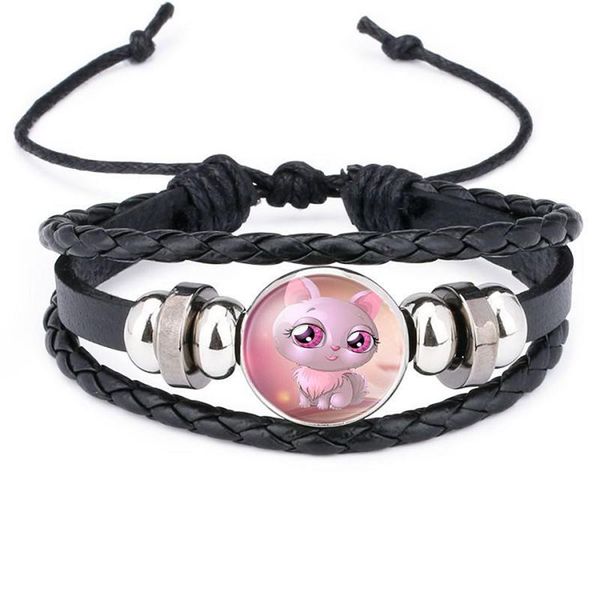 charm bracelets infinity cute pink cat leather bangle for girls handmade 15 designs, Golden;silver
charm bracelets infinity cute pink cat leather bangle for girls handmade 15 designs, Golden;silver