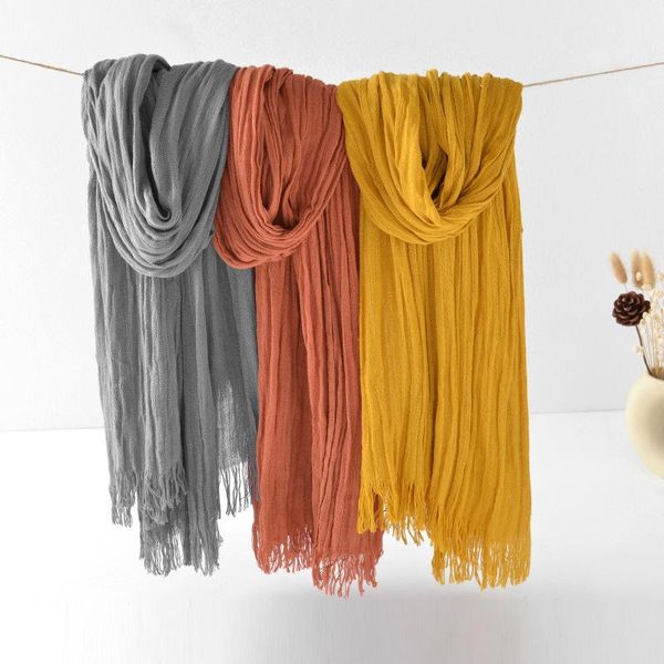 large size solid color crinkle women scarf pleated shawls and wraps tassels head scarves long hijab scarf 200x100cm, Blue;gray
large size solid color crinkle women scarf pleated shawls and wraps tassels head scarves long hijab scarf 200x100cm, Blue;gray