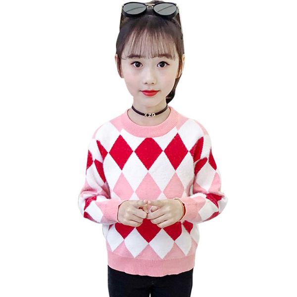 sweater girl geometric girls sweater patchwork knitted for children autumn winter clothes for girls, Blue
sweater girl geometric girls sweater patchwork knitted for children autumn winter clothes for girls, Blue