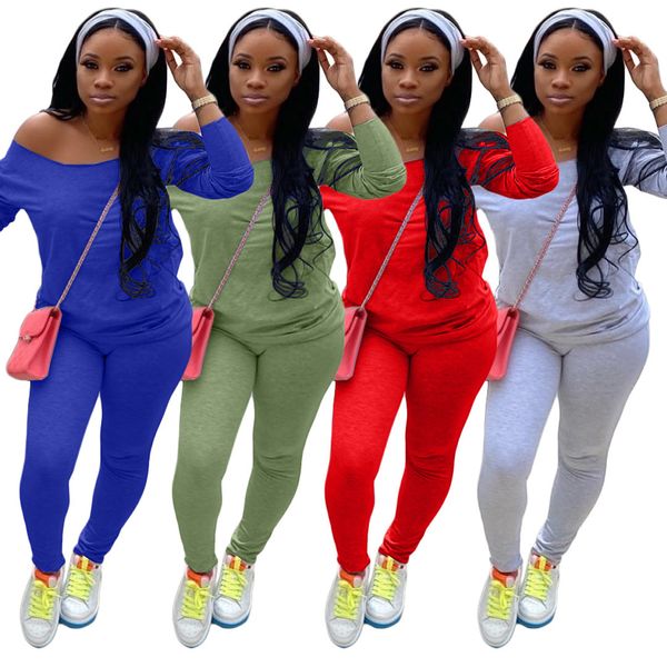 women tracksuits two pieces set solid color long sleeve sports pants new fashion outfits ladies sportswear 4 colours 2020, White
women tracksuits two pieces set solid color long sleeve sports pants new fashion outfits ladies sportswear 4 colours 2020, White