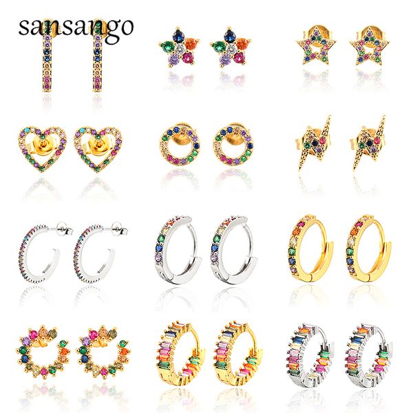 new round love heart inlaid zircon shine gold color copper crystal stud earrings for women female elegant tear earrring jewe, Golden;silver
new round love heart inlaid zircon shine gold color copper crystal stud earrings for women female elegant tear earrring jewe, Golden;silver