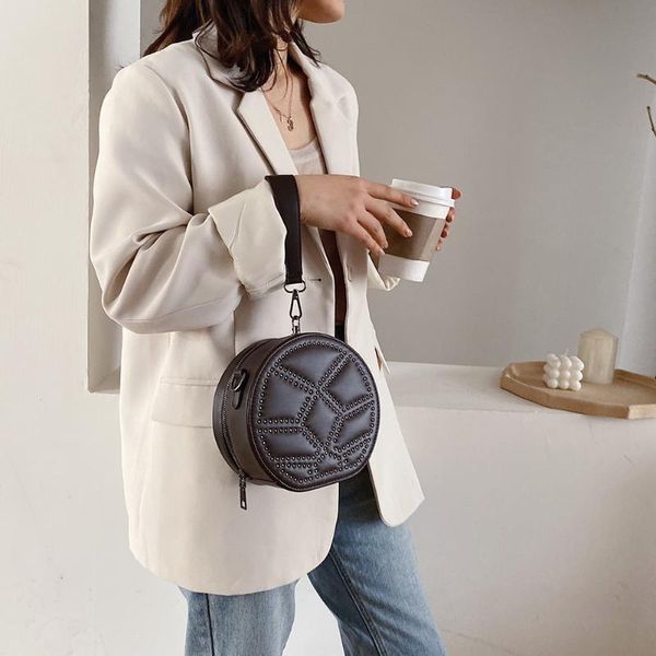 rivet round shoulder crossbody bags for women 2020 small money purse women bags female circular fashion designer handbag bolsa
rivet round shoulder crossbody bags for women 2020 small money purse women bags female circular fashion designer handbag bolsa