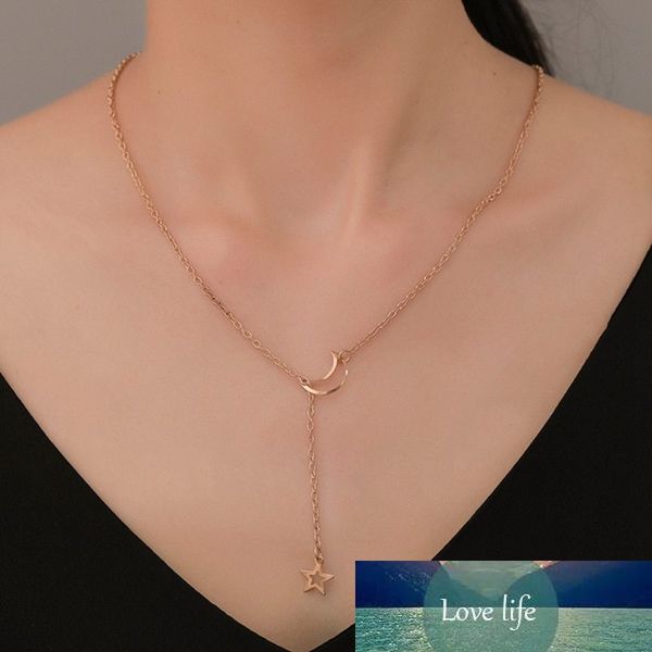 new multi-layered long star moon pendant choker necklaces simple fashion jewelry statement necklaces for women party gifts, Silver
new multi-layered long star moon pendant choker necklaces simple fashion jewelry statement necklaces for women party gifts, Silver