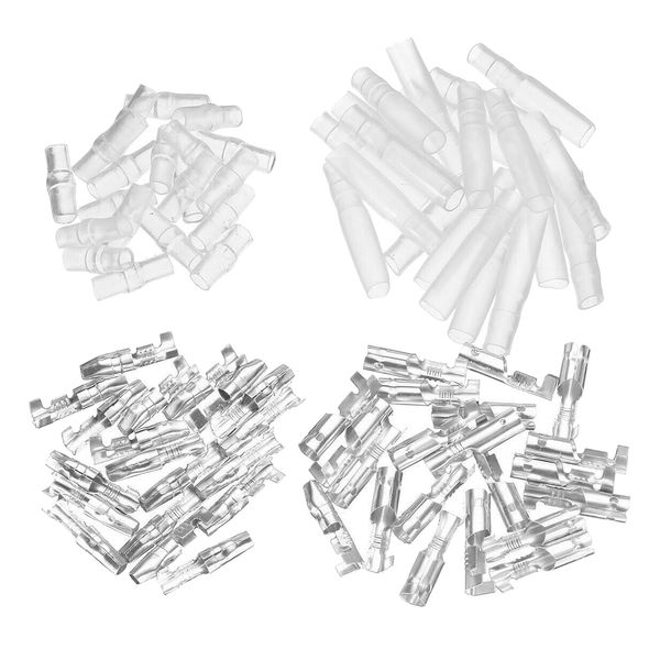 200x bullet connectors kit, 4.0mm bullet male & female wire terminals connector with insulation cover for motorcycle scooter car truck
200x bullet connectors kit, 4.0mm bullet male & female wire terminals connector with insulation cover for motorcycle scooter car truck