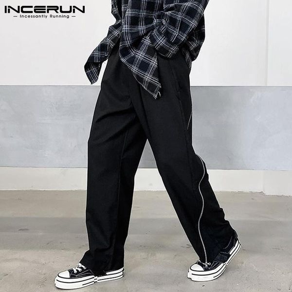 men's pants incerun fashion men solid color button joggers streetwear zipper personality casual trousers korean style loose, Black
men's pants incerun fashion men solid color button joggers streetwear zipper personality casual trousers korean style loose, Black