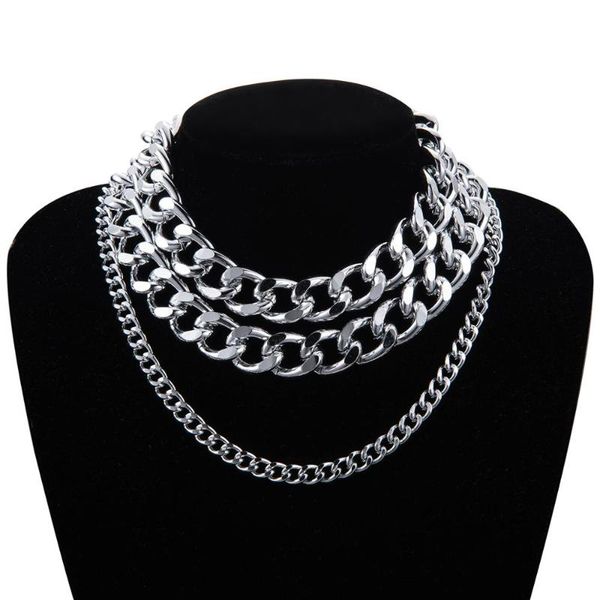 2 шт / комплект снаряженная кубинского майами коренастый толстые цепи choker ожерелье панк модные 2020 женский о себе ожерелье ювелирных изд, Golden;silver
2 шт / комплект снаряженная кубинского майами коренастый толстые цепи choker ожерелье панк модные 2020 женский о себе ожерелье ювелирных изд, Golden;silver