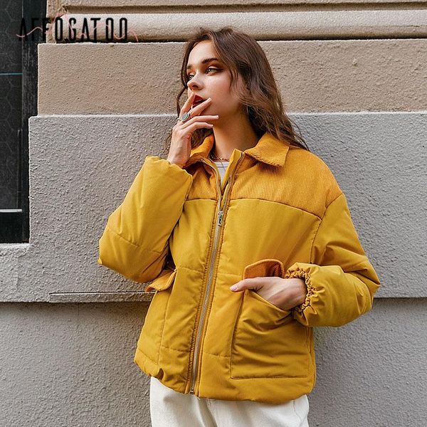 affogatoo fashion yellow winter women coat autumn winter ladies parkas 2021 casual female turndown collar short wadded jacket, Black
affogatoo fashion yellow winter women coat autumn winter ladies parkas 2021 casual female turndown collar short wadded jacket, Black