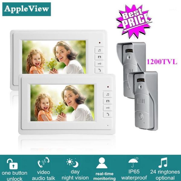video door phones 7 inch color phone intercom system with 2pcs visual monitor + 1200tvl call panel waterproof camera night vision1
video door phones 7 inch color phone intercom system with 2pcs visual monitor + 1200tvl call panel waterproof camera night vision1