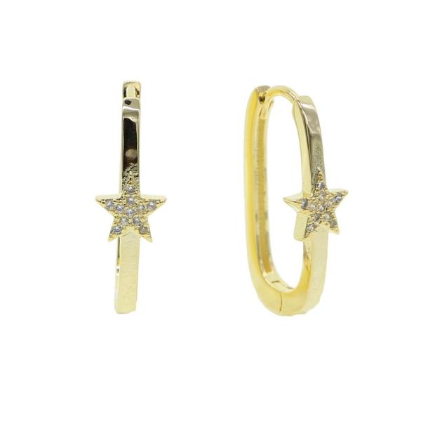 hoop & huggie 2021 fashion cute star earrings cz crystal charms for women man girls korean jewelry gifts, Golden;silver
hoop & huggie 2021 fashion cute star earrings cz crystal charms for women man girls korean jewelry gifts, Golden;silver
