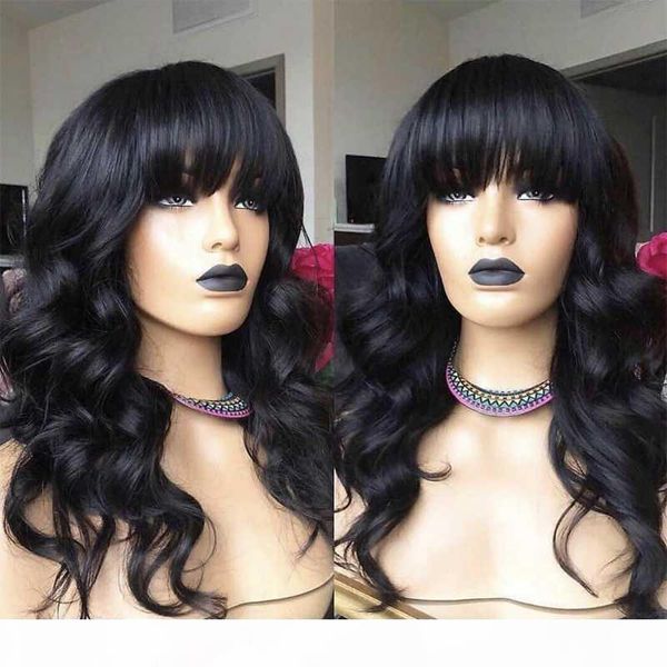 silk base lace front wig with bangs beaty wavy human hair scalp wigs for women 180% density peruvian remy hair natural color, Black;brown
silk base lace front wig with bangs beaty wavy human hair scalp wigs for women 180% density peruvian remy hair natural color, Black;brown