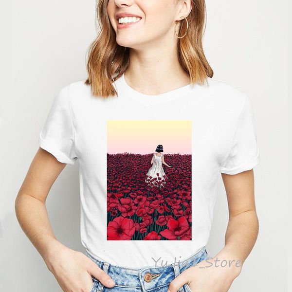 field of poppies flowers printed vintage t shirt women shirts summer female white t-shirt streetwear korean clothes summer
field of poppies flowers printed vintage t shirt women shirts summer female white t-shirt streetwear korean clothes summer