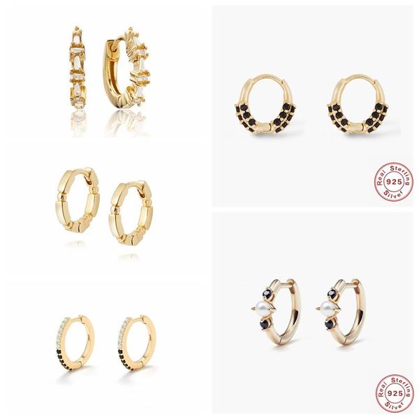 hoop & huggie canner 925 sterling silver luxury women cz earrings for wedding valentine's day circle piercing pendientes fine jewelry, Golden;silver
hoop & huggie canner 925 sterling silver luxury women cz earrings for wedding valentine's day circle piercing pendientes fine jewelry, Golden;silver
