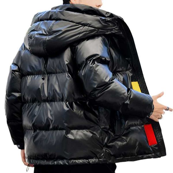 winter cotton padded men's bright hooded jacket oversize light waterproof warm coat parka snow outer streetwear clothes s-5xl, Black
winter cotton padded men's bright hooded jacket oversize light waterproof warm coat parka snow outer streetwear clothes s-5xl, Black