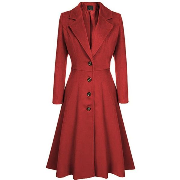 women's wool & blends woolen trench coat female temperament slim mid-length mother's dress for autumn and winter korean over the k, Black
women's wool & blends woolen trench coat female temperament slim mid-length mother's dress for autumn and winter korean over the k, Black
