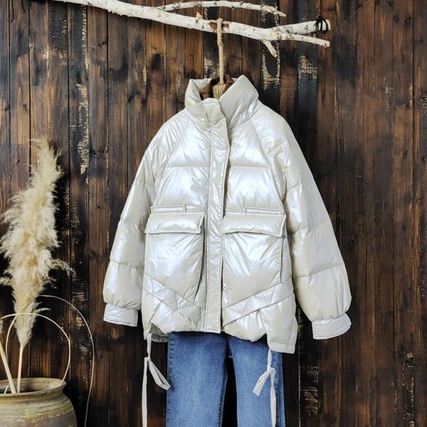 2021 new female winter loosed bread jacket 90% white down short bright colour outwear w5fy, Black
2021 new female winter loosed bread jacket 90% white down short bright colour outwear w5fy, Black