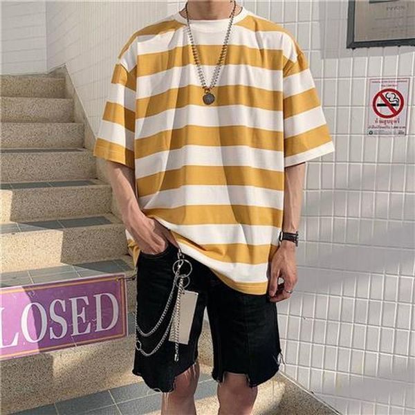 men streetwear striped tshirt 2020 summer mens funny hip hop loose t shirt male vintage fashion tees casual yellow, White;black
men streetwear striped tshirt 2020 summer mens funny hip hop loose t shirt male vintage fashion tees casual yellow, White;black