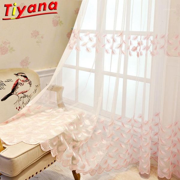 elegant khaki / pink feather embroidered tulle curtain for living room white sheer voile window drpes for kitchen x-hm173#301
elegant khaki / pink feather embroidered tulle curtain for living room white sheer voile window drpes for kitchen x-hm173#301