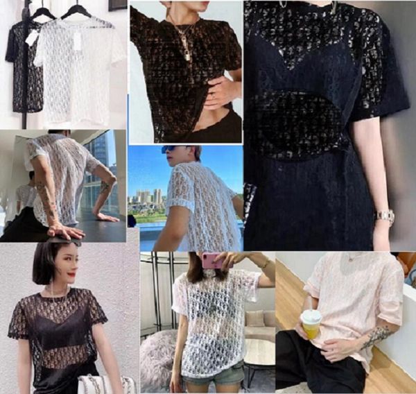 womens vogue designer t-shirt sheer party wear womans letter print hollow out shirts mens summer hip hop streetwear fashion man bar, White
womens vogue designer t-shirt sheer party wear womans letter print hollow out shirts mens summer hip hop streetwear fashion man bar, White