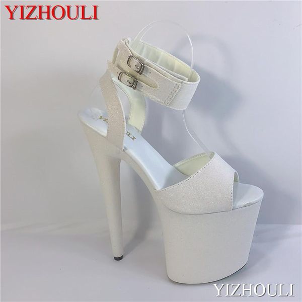 sandals white sequins 20cm high-heel glitter upper, 8in, ankle strap buckle, summer club pole dancing, Black
sandals white sequins 20cm high-heel glitter upper, 8in, ankle strap buckle, summer club pole dancing, Black