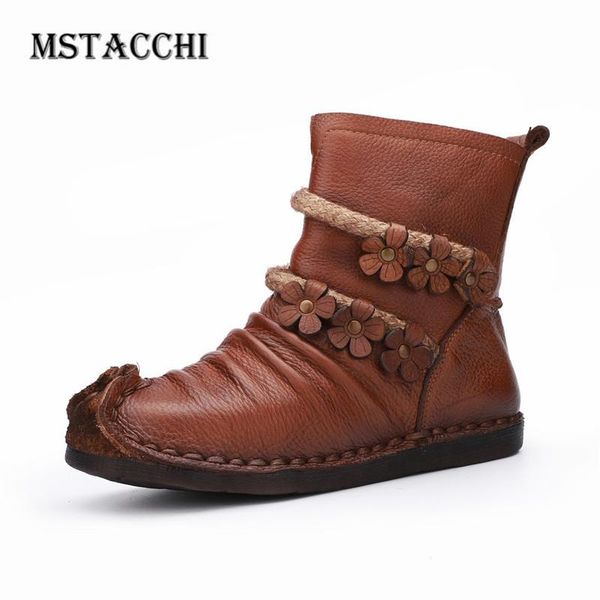 mstacchi antiquity appliques flower pleated sewing women boots comfort flat with zipper snow boots western rubbing color, Black 
mstacchi antiquity appliques flower pleated sewing women boots comfort flat with zipper snow boots western rubbing color, Black