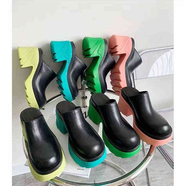 2022 trend women shoes slippers women's baotou half slippers source high heels thick sole leather mules women outdoor sandals y220221, Black
2022 trend women shoes slippers women's baotou half slippers source high heels thick sole leather mules women outdoor sandals y220221, Black