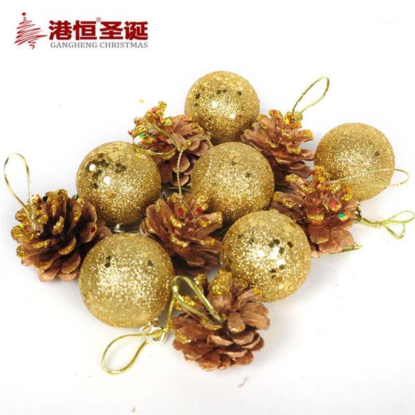 party decoration 12pcs christmas tree hanging balls gold silver pine cone color drawing decorations ball xmas for home1
party decoration 12pcs christmas tree hanging balls gold silver pine cone color drawing decorations ball xmas for home1