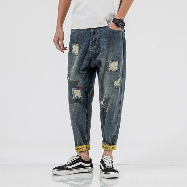 twk9i loose nine-point men casual ankle-pierced new trendy plus-sized beggar pants men's new nine-point and jeans casual ankle-pierced, Blue
twk9i loose nine-point men casual ankle-pierced new trendy plus-sized beggar pants men's new nine-point and jeans casual ankle-pierced, Blue