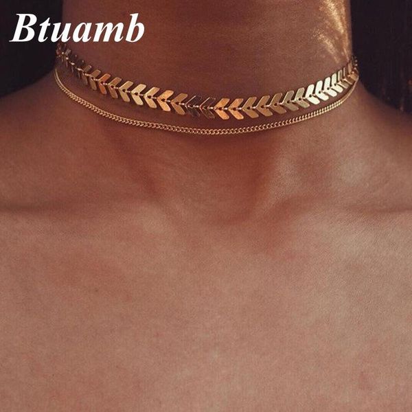 chokers btuamb selling fish bone arrow necklaces gold silver color double chain pendants for women party accessories colar, Golden;silver
chokers btuamb selling fish bone arrow necklaces gold silver color double chain pendants for women party accessories colar, Golden;silver