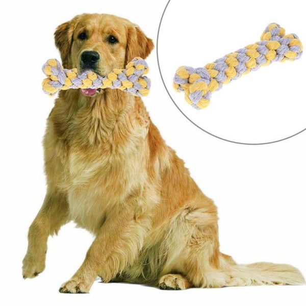 pet cotton rope dog toy molars chewing toy puppy tooth cleaning bone bite-resistant teething for small medium large dogs
pet cotton rope dog toy molars chewing toy puppy tooth cleaning bone bite-resistant teething for small medium large dogs