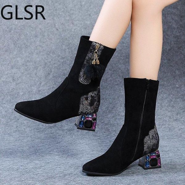 autumn and winter genuine fur new women's comfortable shallow mouth round toe boots women's zipper simple sweet wild boots, Black
autumn and winter genuine fur new women's comfortable shallow mouth round toe boots women's zipper simple sweet wild boots, Black