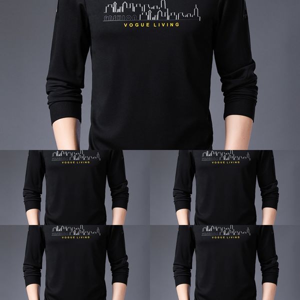 autumn 2020 new men's t-shirt sweater long sleeve t-shirt men's thin round neck middle-aged father's tide sweater 9523 ew6d9, Black
autumn 2020 new men's t-shirt sweater long sleeve t-shirt men's thin round neck middle-aged father's tide sweater 9523 ew6d9, Black