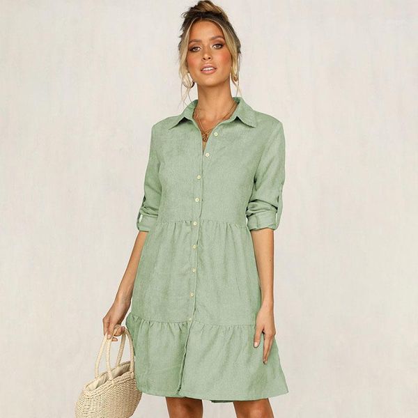 shirt dress 2020 button turn-down collar ladies long sleeve a-line mini party dress autumn winter women's dresses vestidos1, Black;gray
shirt dress 2020 button turn-down collar ladies long sleeve a-line mini party dress autumn winter women's dresses vestidos1, Black;gray
