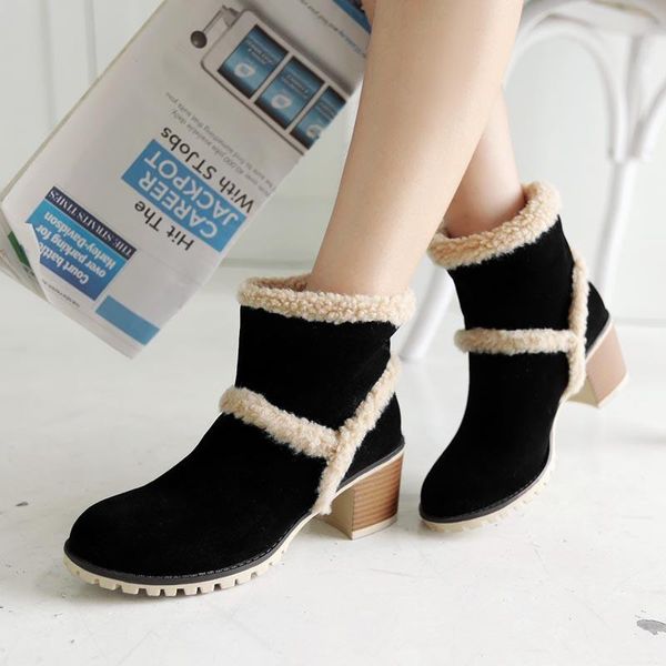 autumn winter nubuck ankle boots fashion slip-on platform high heels zapatos de muje cozy short plush warm shoes for women 2020, Black
autumn winter nubuck ankle boots fashion slip-on platform high heels zapatos de muje cozy short plush warm shoes for women 2020, Black