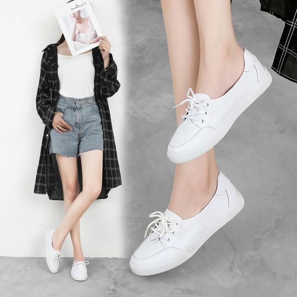women casual shoes comfortable white nude sneakers fashion lace-up split leather girls casual flats shoes 1020, Black;white
women casual shoes comfortable white nude sneakers fashion lace-up split leather girls casual flats shoes 1020, Black;white