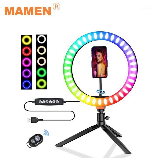 mamen 10 inches selfie ring light rgb lamp pgraphy lighting with tripod for mobile phone studio youtube fill light1
mamen 10 inches selfie ring light rgb lamp pgraphy lighting with tripod for mobile phone studio youtube fill light1