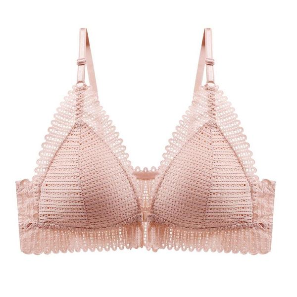 women's underwear female lace wireless lingerie comfort push up bra front closure bras adjusted plus size backless bralette, Red;black
women's underwear female lace wireless lingerie comfort push up bra front closure bras adjusted plus size backless bralette, Red;black