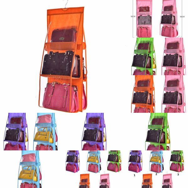 double side transparent 6 pocket foldable hanging handbag purse storage bag sundry tidy organizer wardrobe closet hanger 4 npqry
double side transparent 6 pocket foldable hanging handbag purse storage bag sundry tidy organizer wardrobe closet hanger 4 npqry