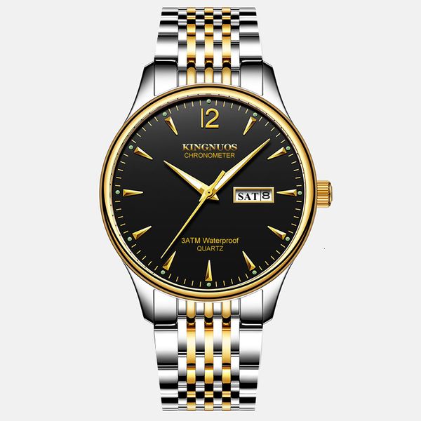 men's watch relogio masculino kingnuos brand quality business man watch date week display male clock fashion quartz wristwatch, Silver
men's watch relogio masculino kingnuos brand quality business man watch date week display male clock fashion quartz wristwatch, Silver