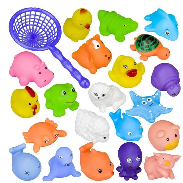 20pcs children's bath toys baby pinch called silicone small animal toy safe silicone material non toxic children's bath artifact w
20pcs children's bath toys baby pinch called silicone small animal toy safe silicone material non toxic children's bath artifact w
