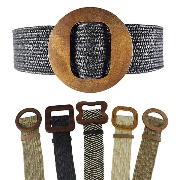 женщины урожай boho плетеный пояс лето твердая женский пояс круглый деревянный гладкая пряжки поддельный стро широкий платье аксессуары, Black;brown
женщины урожай boho плетеный пояс лето твердая женский пояс круглый деревянный гладкая пряжки поддельный стро широкий платье аксессуары, Black;brown