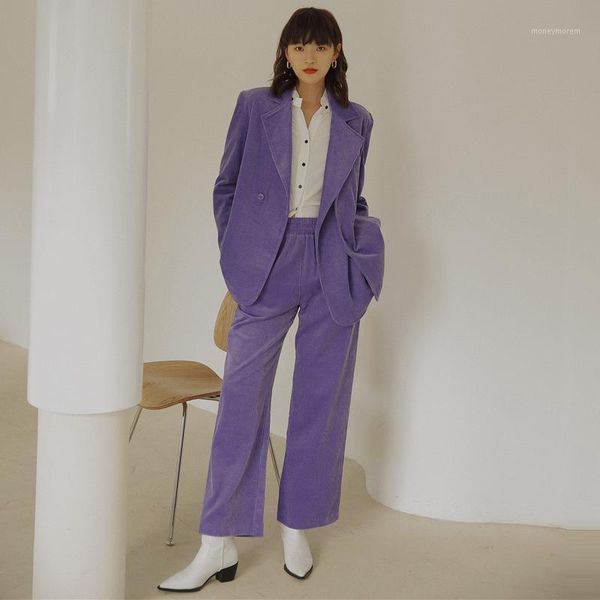 women's tracksuits 2 piece set women suit sets spring and autumn female purple casual office lady + high waist pants 2pcs corduroy1, Gray
women's tracksuits 2 piece set women suit sets spring and autumn female purple casual office lady + high waist pants 2pcs corduroy1, Gray