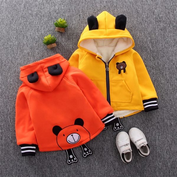cartoon bear baby boys jacket kids winter thick velvet warm cotton hoodies coat children casual outerwear infant clothing lj201130, Blue;gray
cartoon bear baby boys jacket kids winter thick velvet warm cotton hoodies coat children casual outerwear infant clothing lj201130, Blue;gray