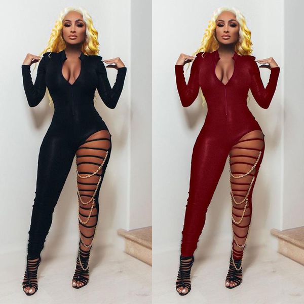 women's jumpsuits & rompers 37vk2040 autumn winter women casual fashion solid hollow out chain club outfits jumpsuit playsuit plus size, Black;white
women's jumpsuits & rompers 37vk2040 autumn winter women casual fashion solid hollow out chain club outfits jumpsuit playsuit plus size, Black;white