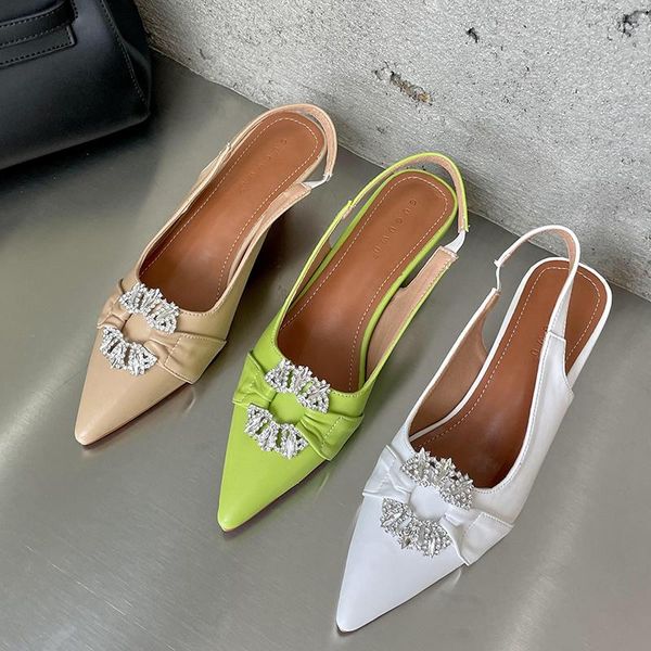 sandals 2021 summer luxury women crystal green white low heels slingback female kitten high rhinestone party shoes, Black
sandals 2021 summer luxury women crystal green white low heels slingback female kitten high rhinestone party shoes, Black
