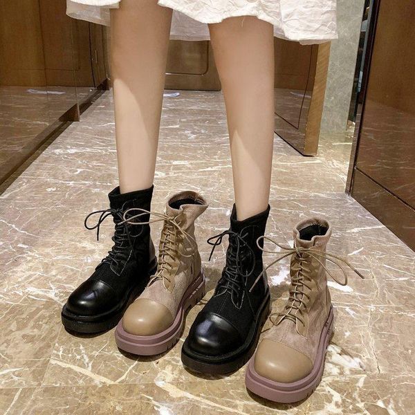 med heel boots shoes lace up luxury designer round toe boots-women booties ladies autumn fashion lolita 2020 rubber rock flat, Black
med heel boots shoes lace up luxury designer round toe boots-women booties ladies autumn fashion lolita 2020 rubber rock flat, Black