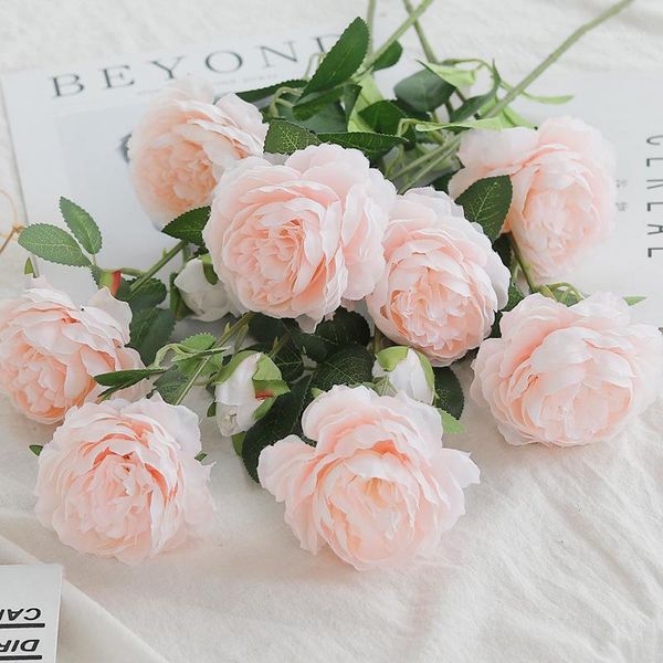 artificial european single silk rose flowers fake leaves flower branches for bridal bouquet diy wedding home party decoration1
artificial european single silk rose flowers fake leaves flower branches for bridal bouquet diy wedding home party decoration1